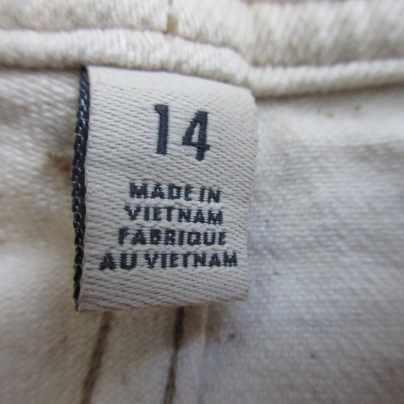 Toad & Co Balsam Seeded Cutoff Shorts Women 14 Ivory Organic Cotton Beach 480 - Picture 5 of 12